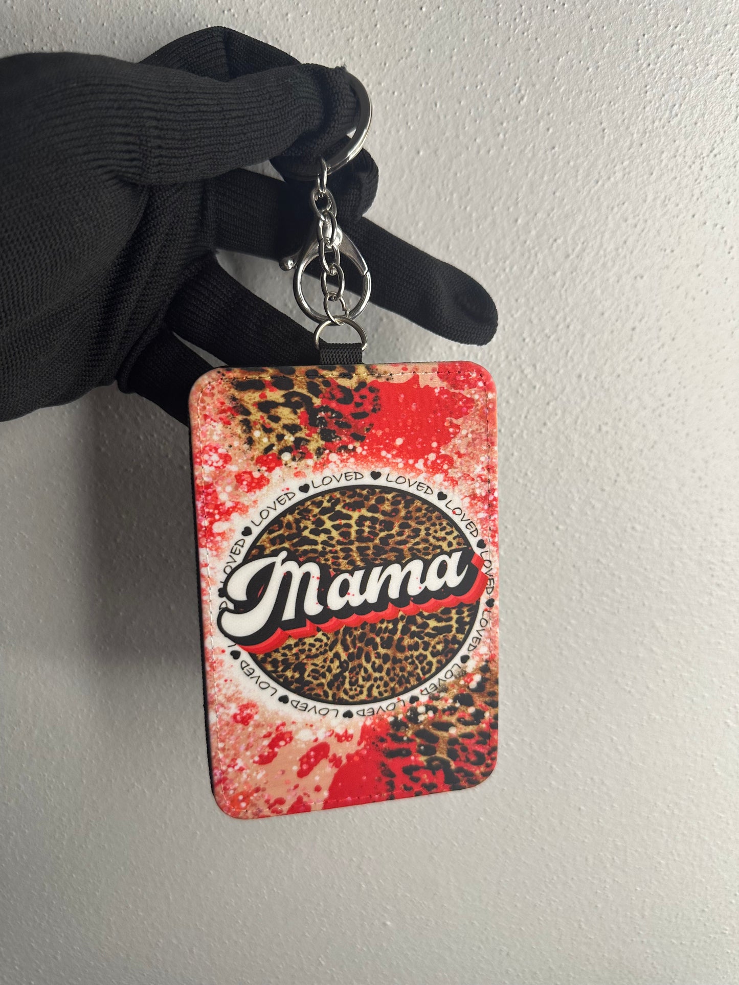 Mama Keychain Wallet | PU Leather Card Holder | ID Holder