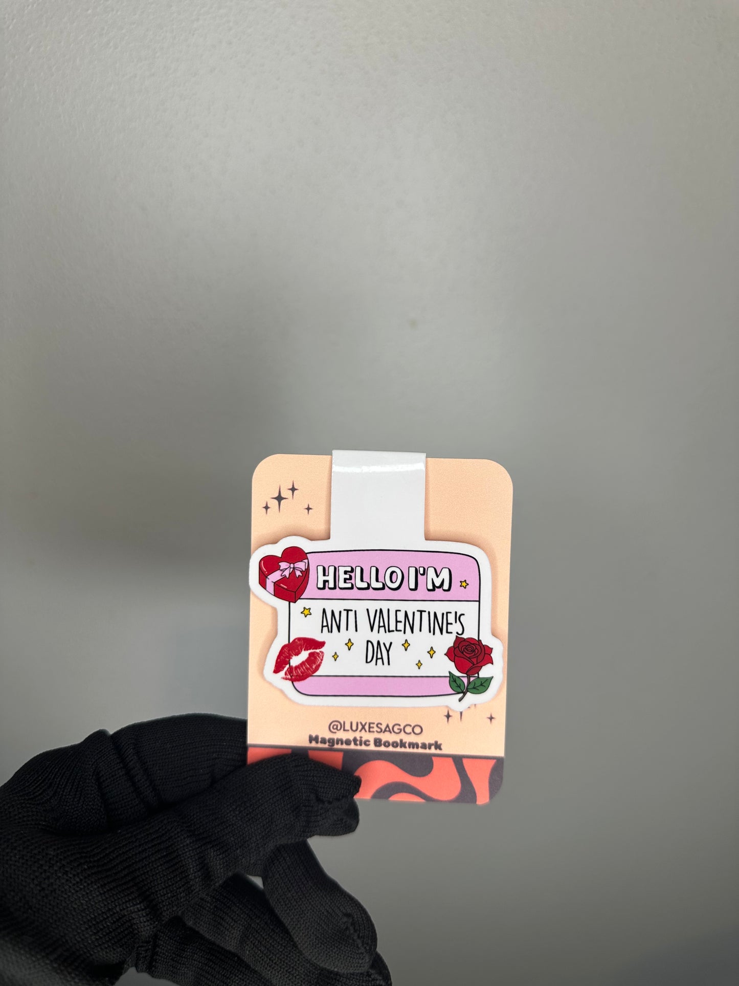 Anti Valentine's Day Magnetic Bookmark | Book Lover Gift