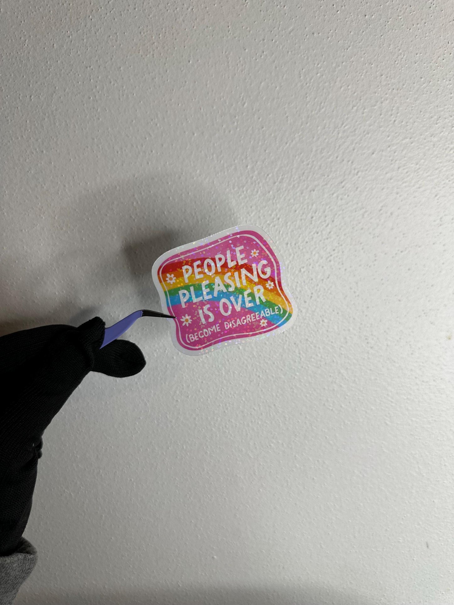 People Pleasing is Over Sticker | Funny Adult Humor, Laptop Decal