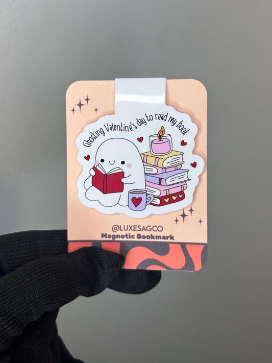 Ghosting Valentine's Day Magnetic Bookmark | Book Lover Gift