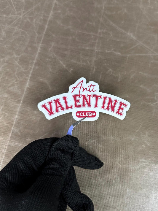 Anti-Valentine Club Sticker | Funny Valentine Stickers