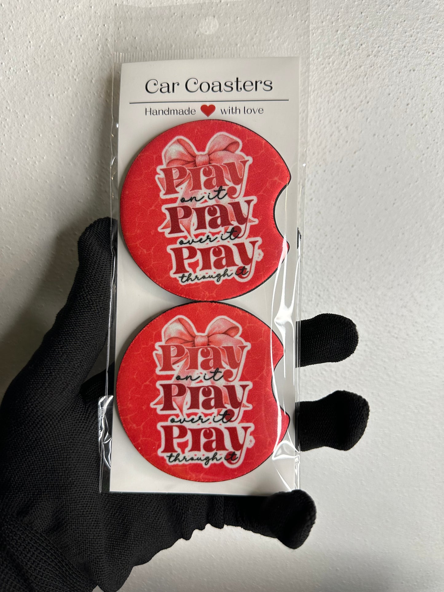 Christian Car Coasters | Cute Car Accessories | Car Accessory | Holiday Gifts | Cup Coaster Set | Neoprene