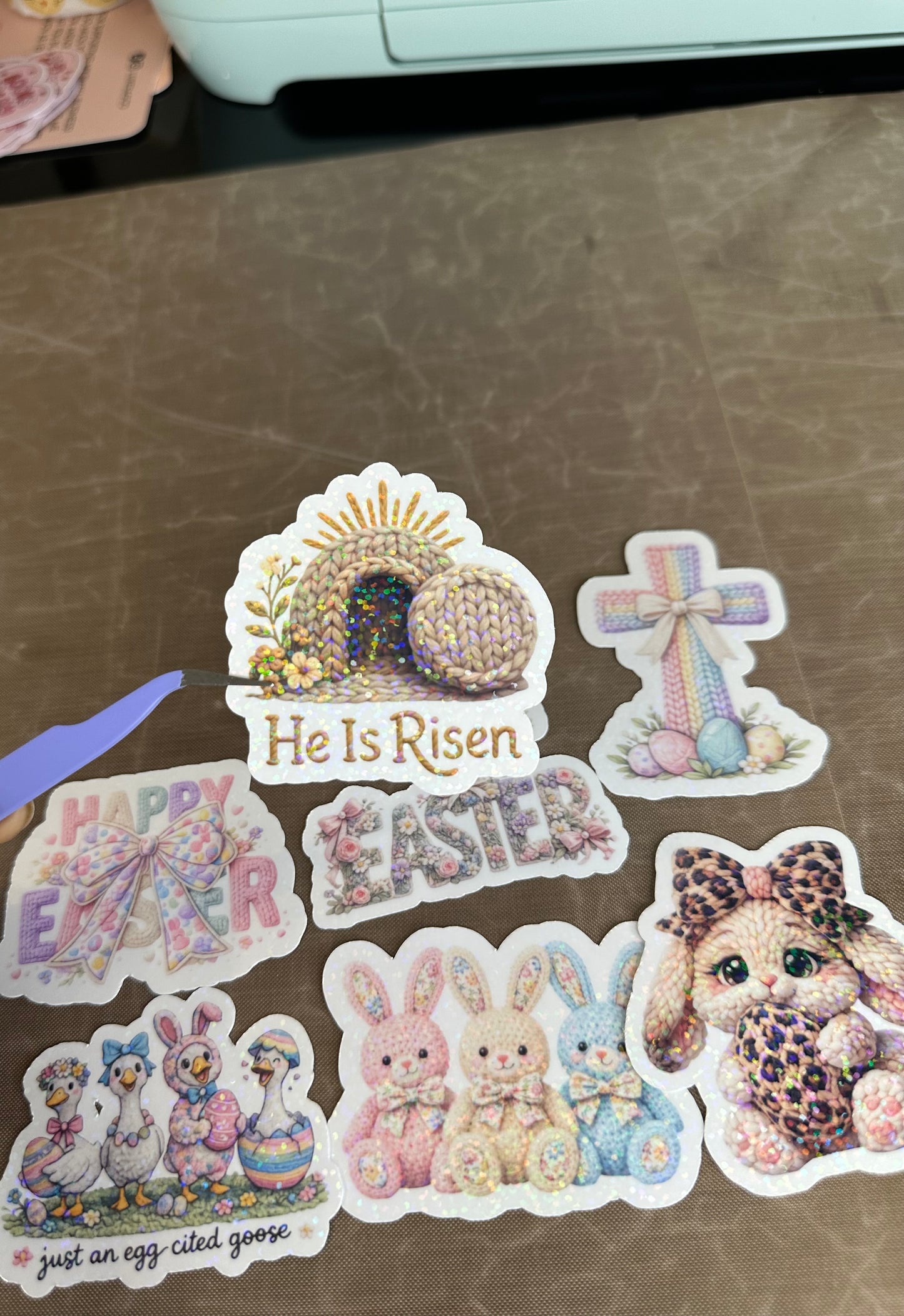 Easter Sticker Bundle | He is Risen Bunny Stickers