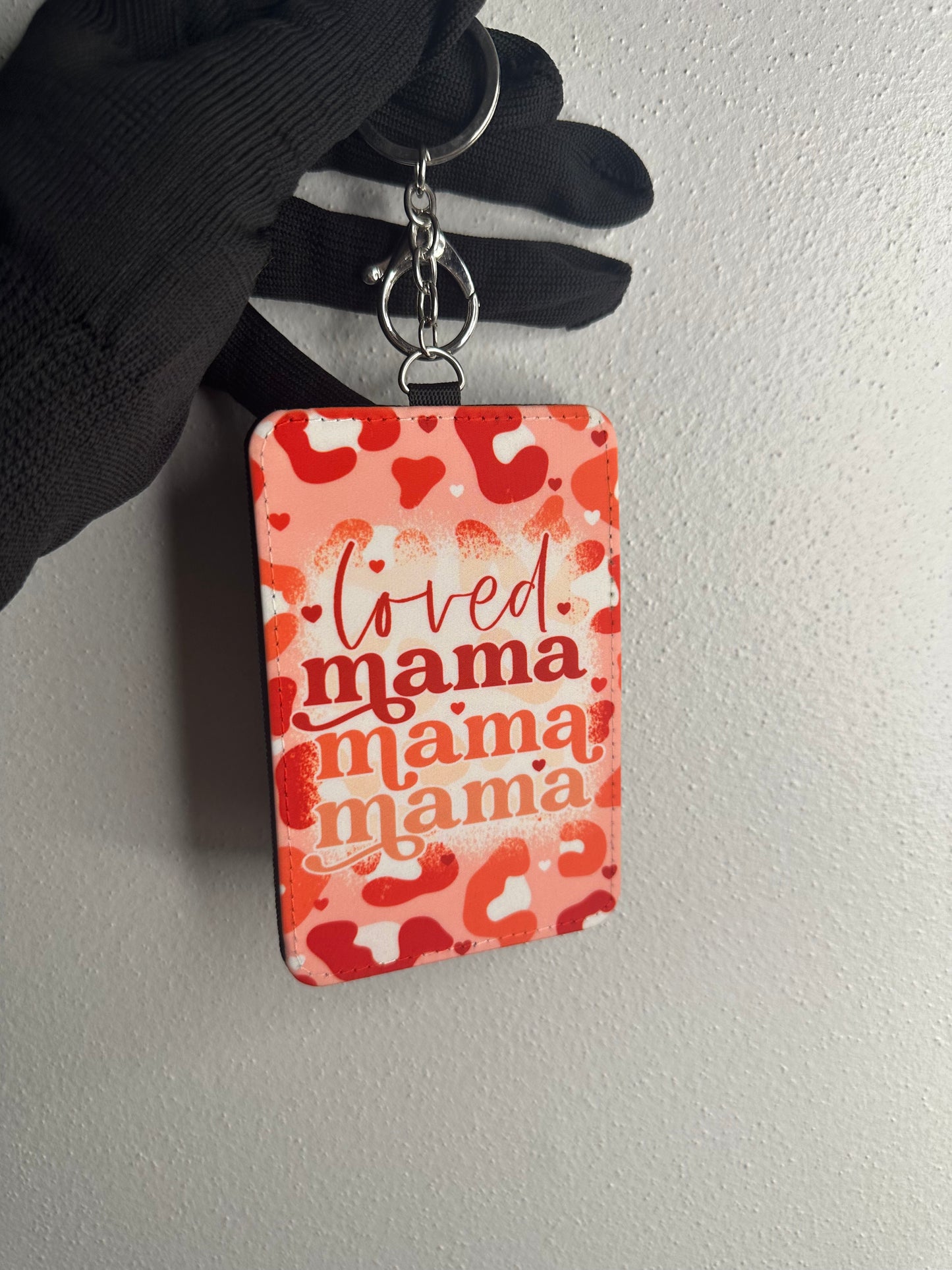Mama Keychain Wallet | PU Leather Card Holder | ID Holder
