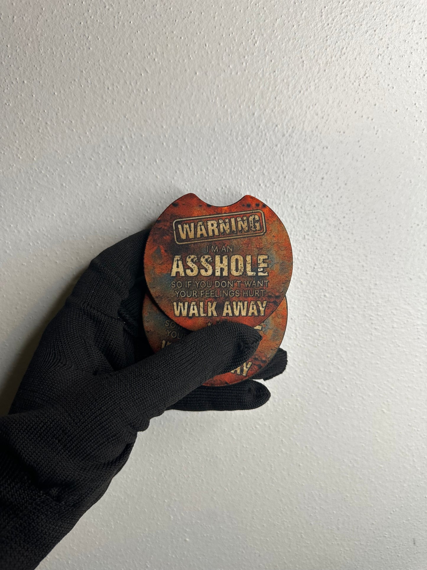 Funny Car Coasters | Sarcastic Neoprene Cup Holder Coaster Set