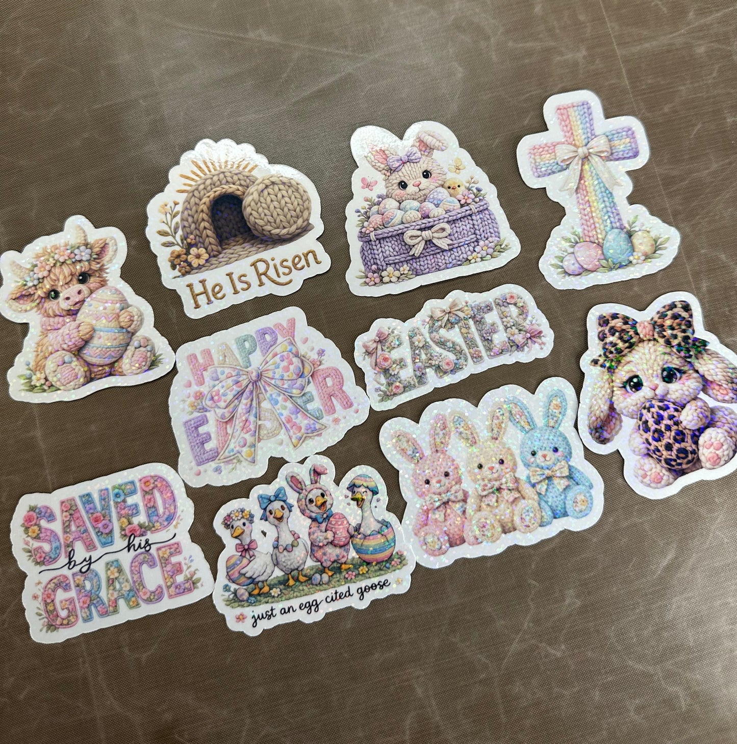 Easter Sticker Bundle | He is Risen Bunny Stickers