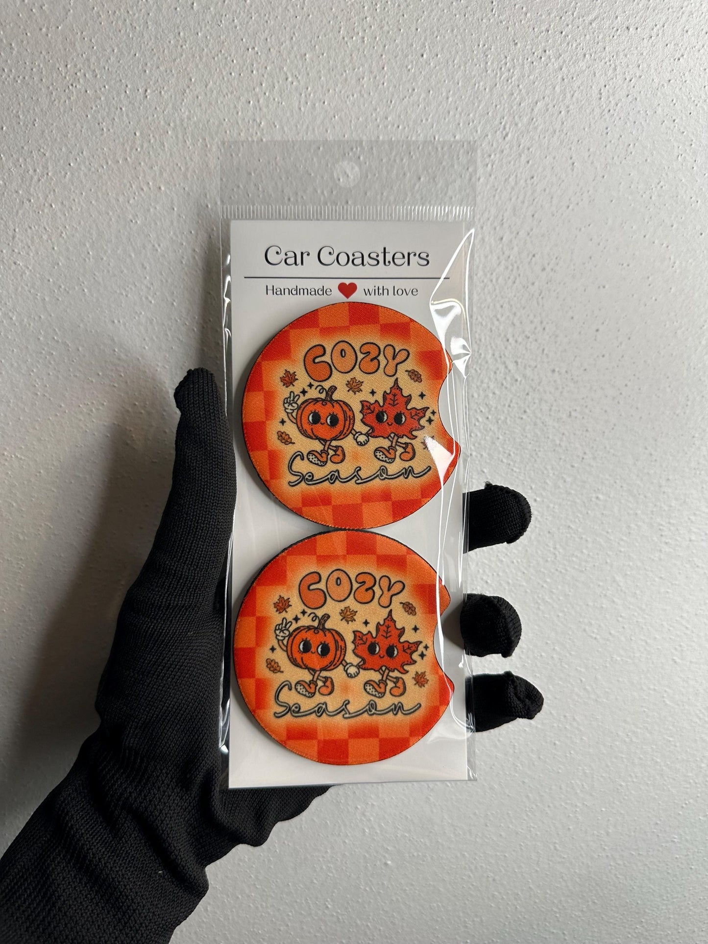 Fall Car Coasters | Neoprene Cup Coaster Set