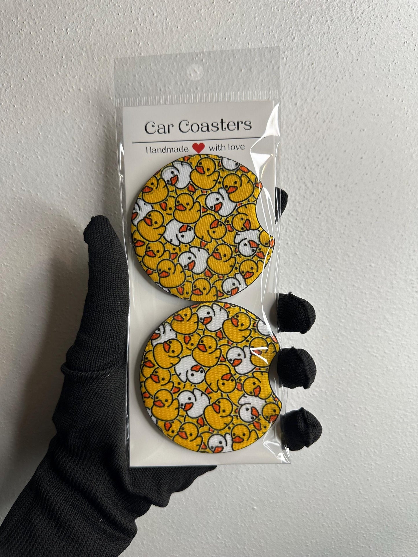 Rubber Duck | Floral Tiger | Neoprene Car Coaster Set