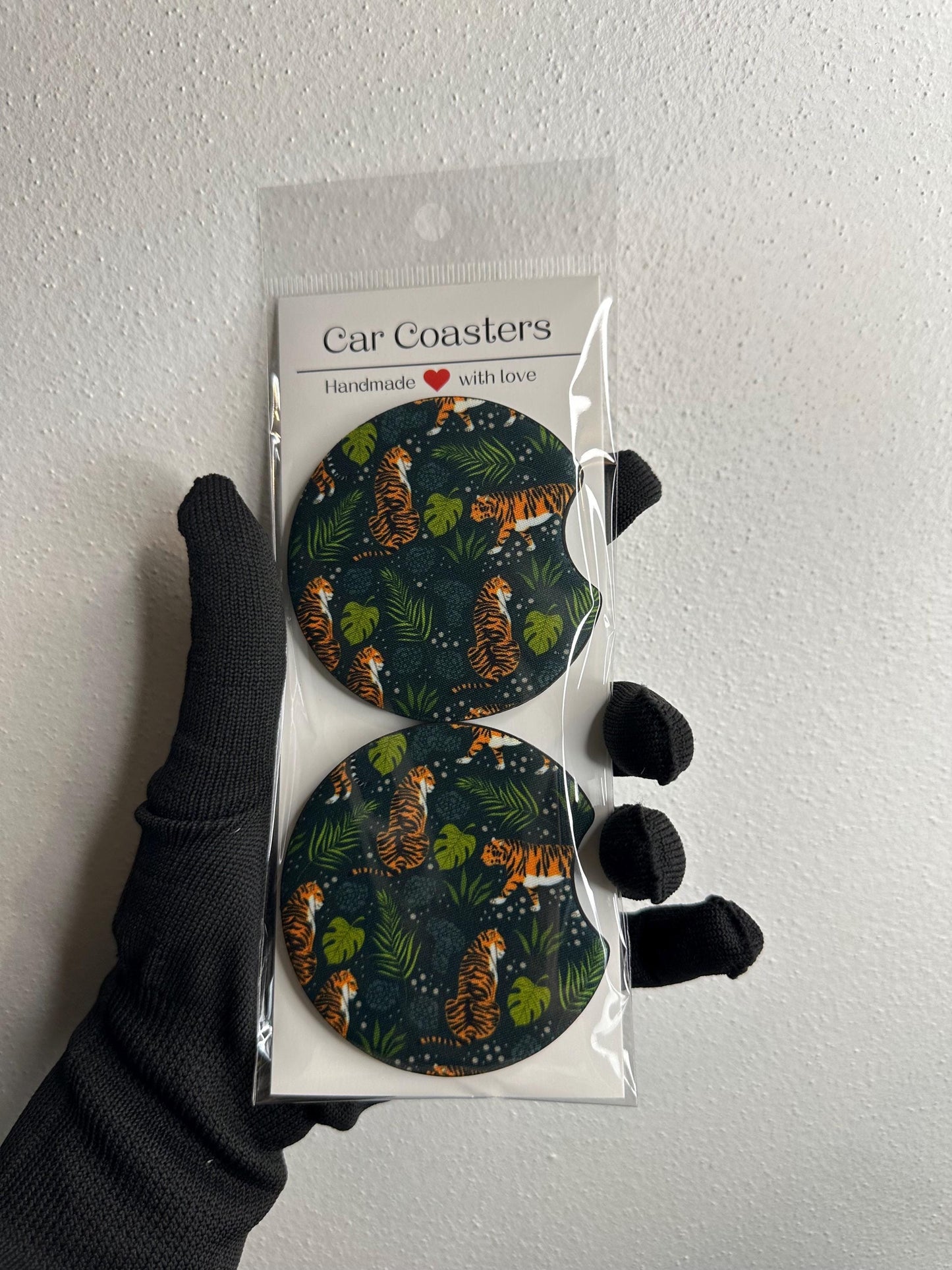 Rubber Duck | Floral Tiger | Neoprene Car Coaster Set