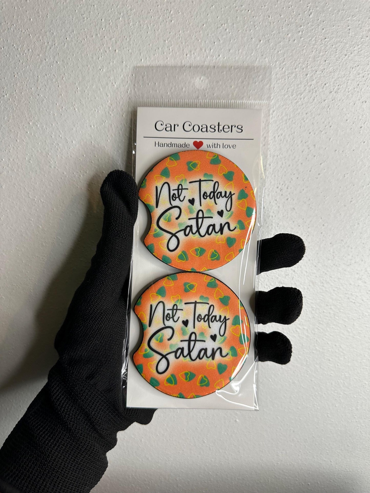 Christian Car Coasters | Cute Car Accessories | Seasonal Car Accessory | Holiday Gifts | Cup Coaster Set | Neoprene