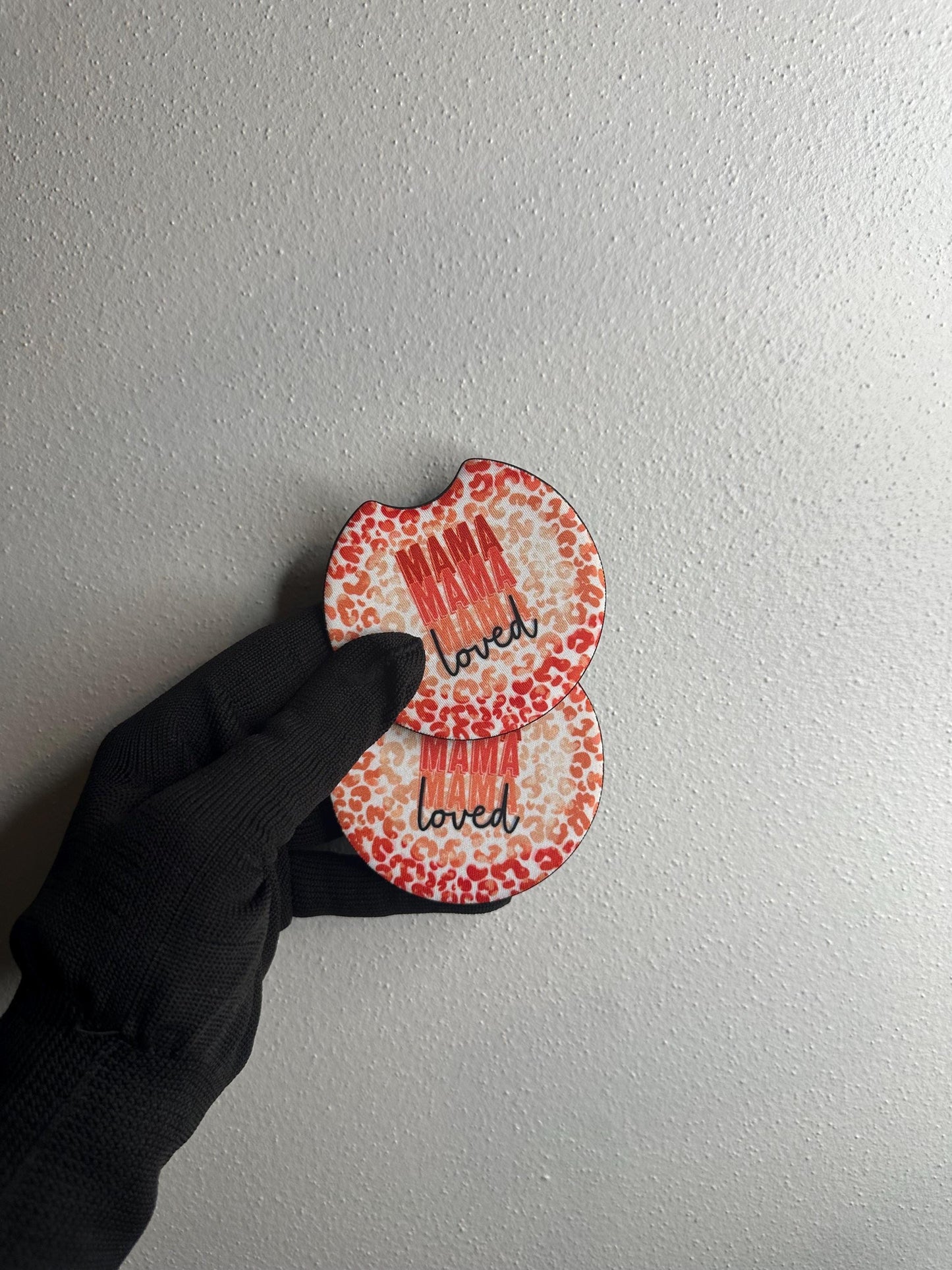 Animal Print Neoprene Car Coaster Set | Handmade Accessories