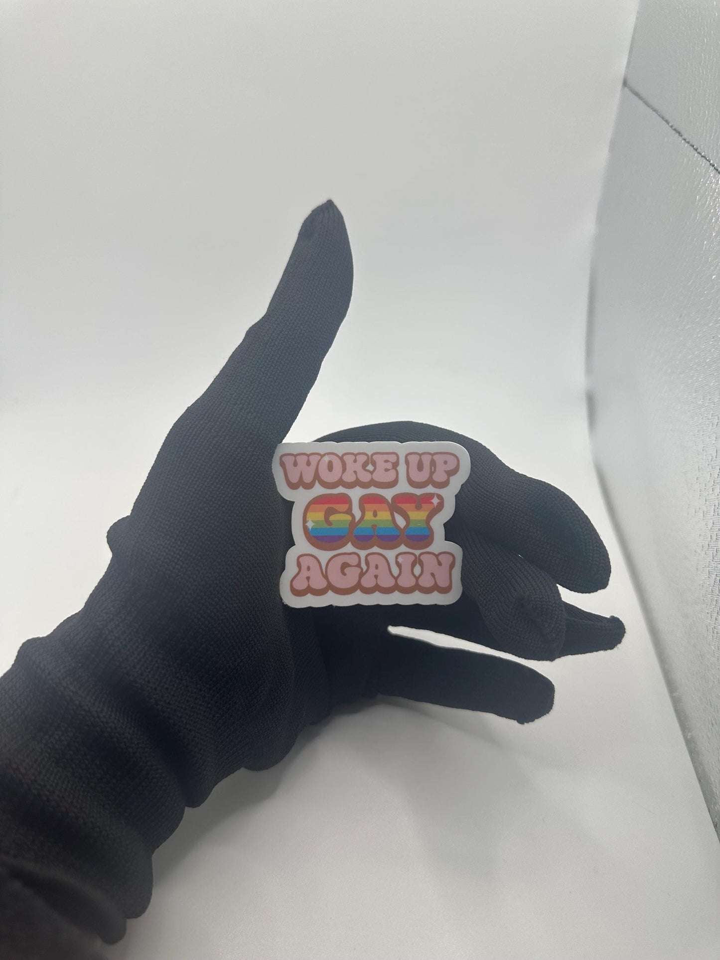 Woke Up Gay Again Sticker | Funny LGBTQ Pride Vinyl Decal