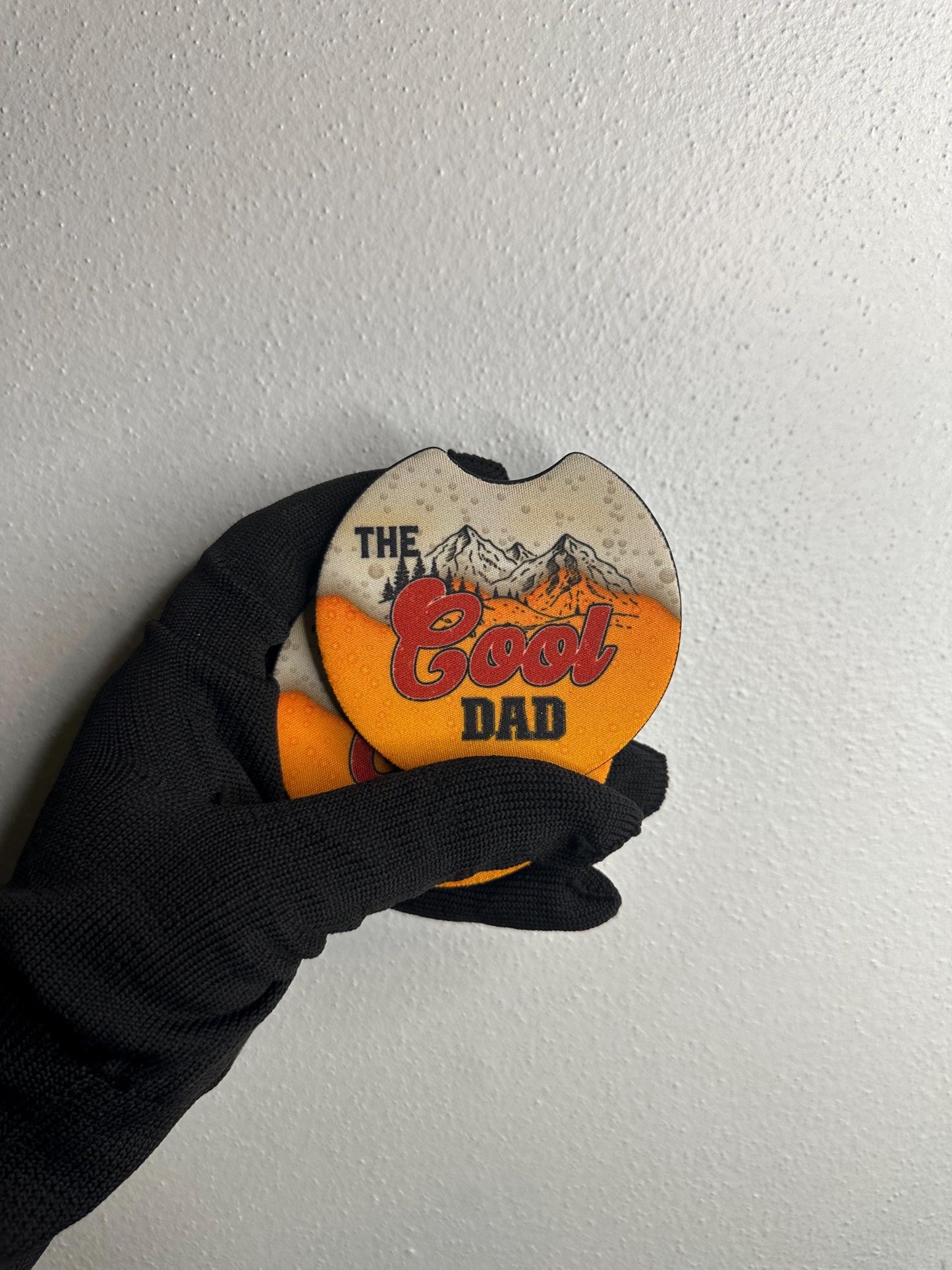 Cool Dad Car Coaster | Neoprene Cup Holder Set