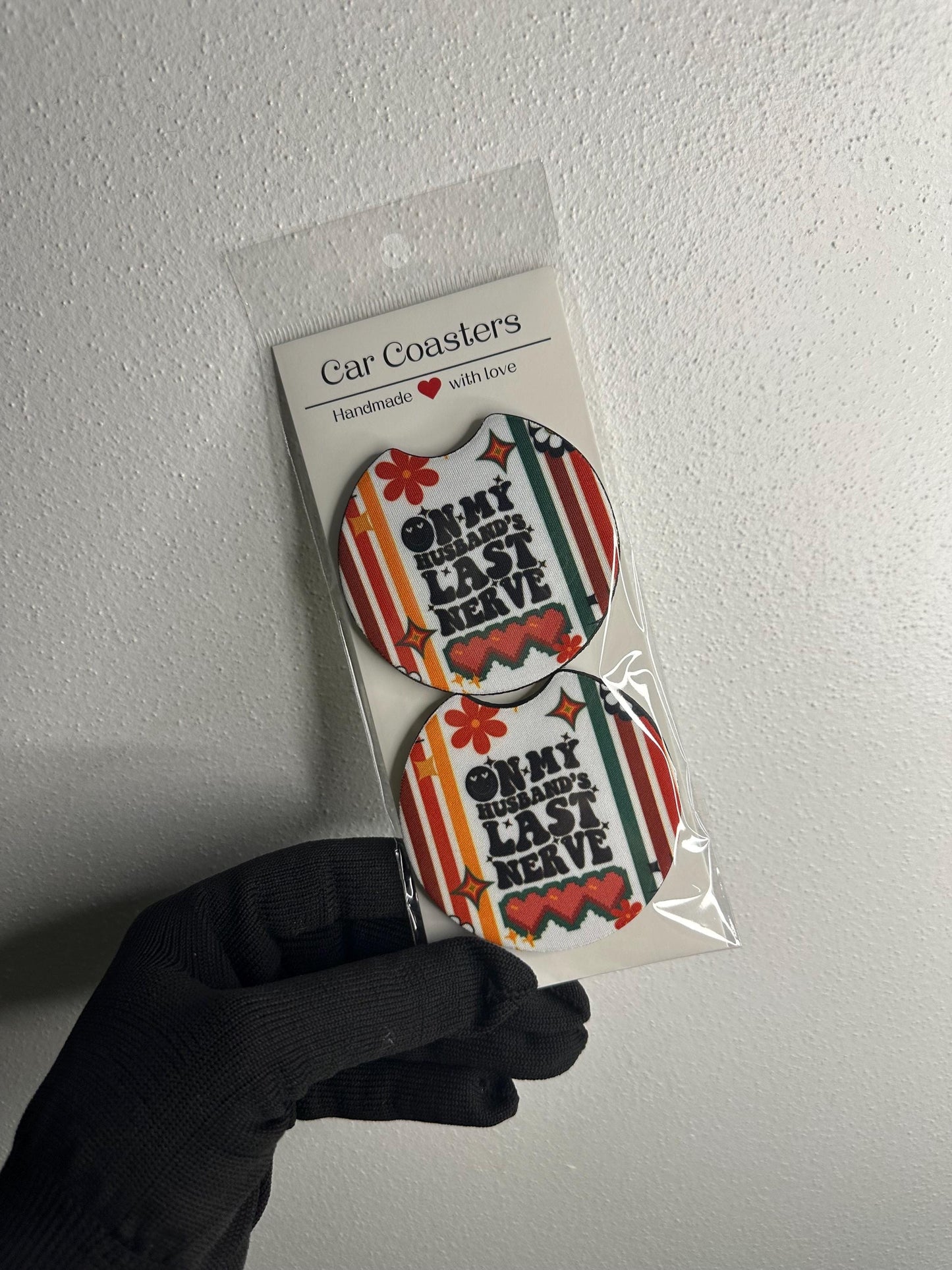 Funny Car Coaster Set | On My Husband's Last Nerve, Neoprene