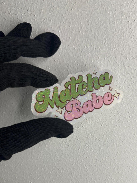 Matcha Babe Sticker | Semi Water Resistant, Laptop, Kindle