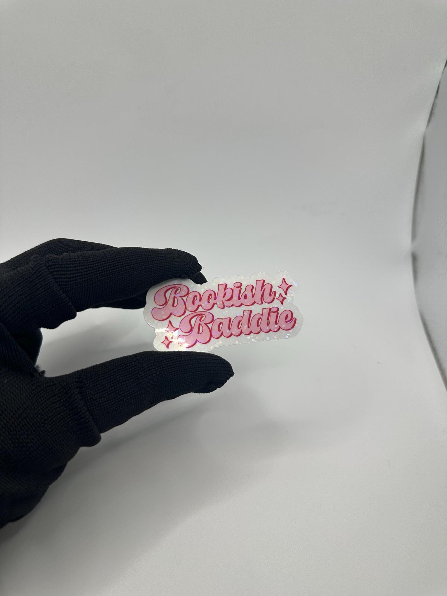 Bookish Baddie Sticker | Holographic Vinyl, Laptop Decal