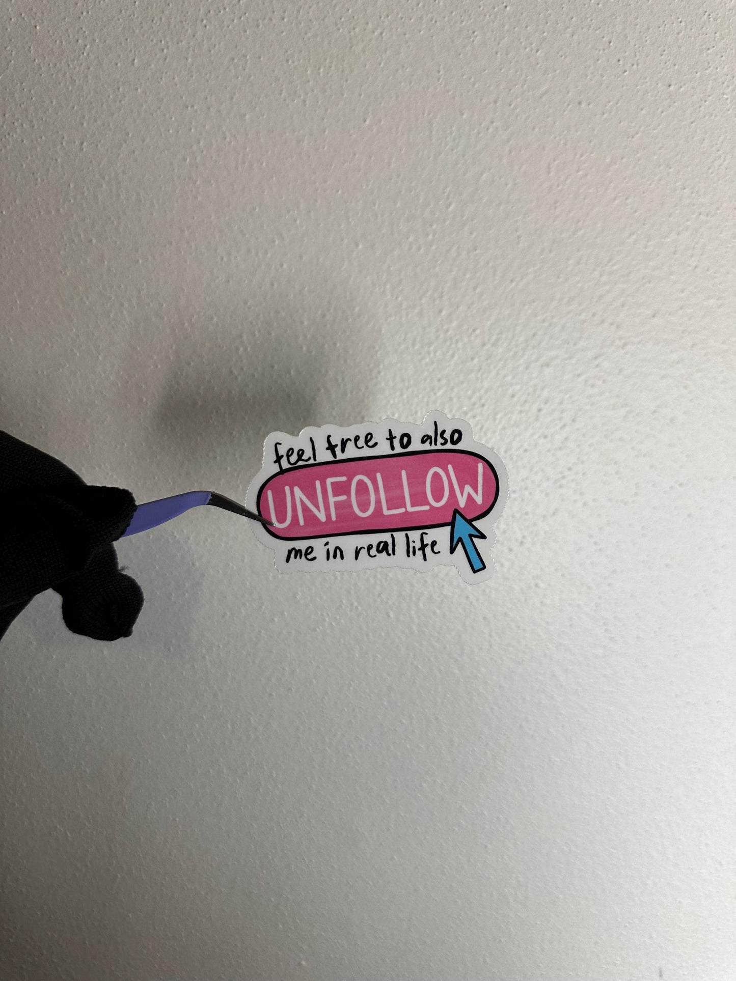 Unfollow Me Sticker | Funny Adult Humor Decal