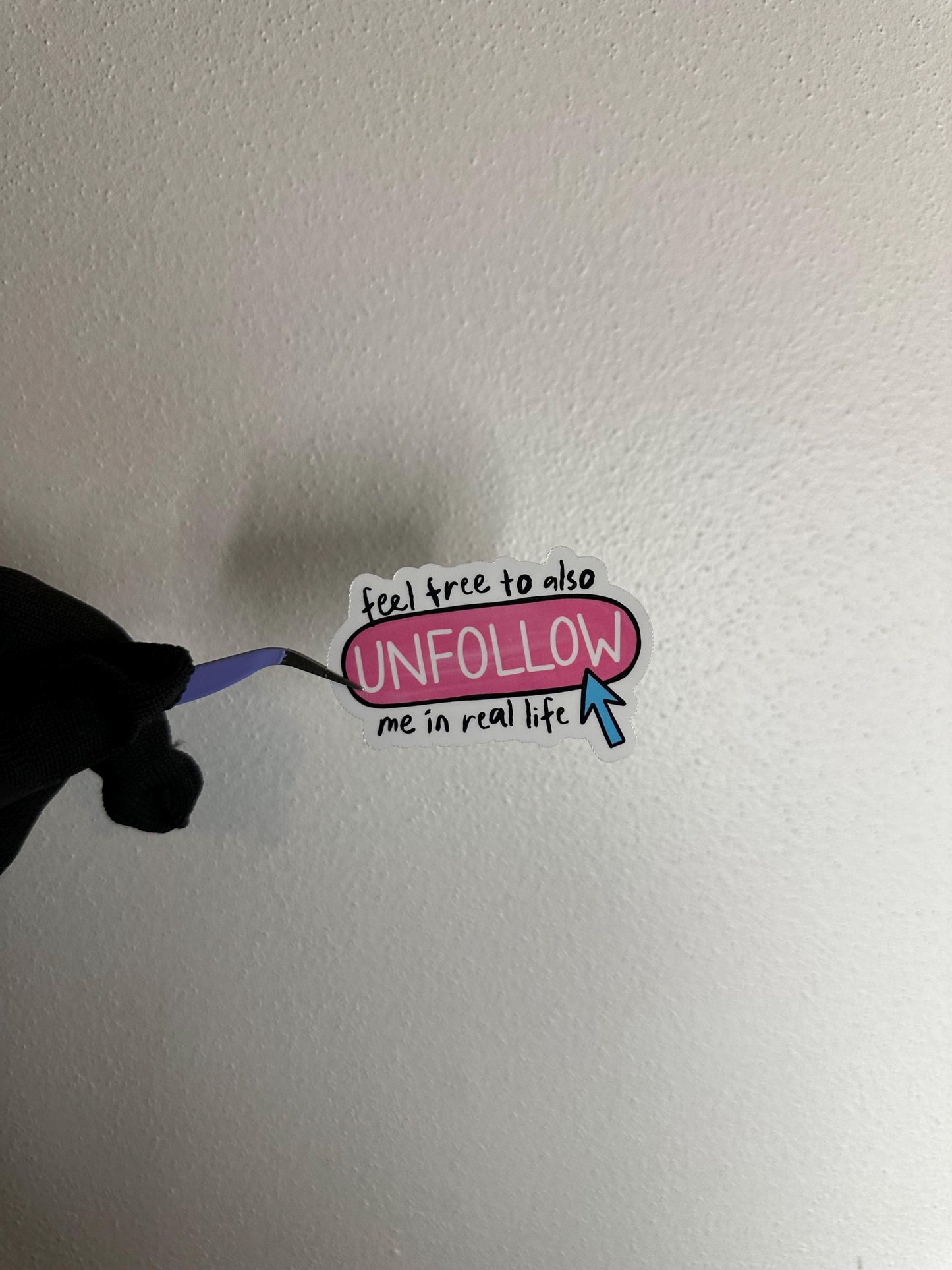 Unfollow Me Sticker | Funny Adult Humor Decal
