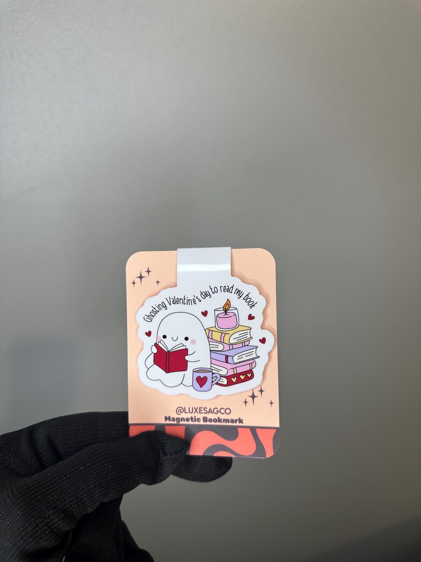 Ghosting Valentine's Day Magnetic Bookmark | Book Lover Gift