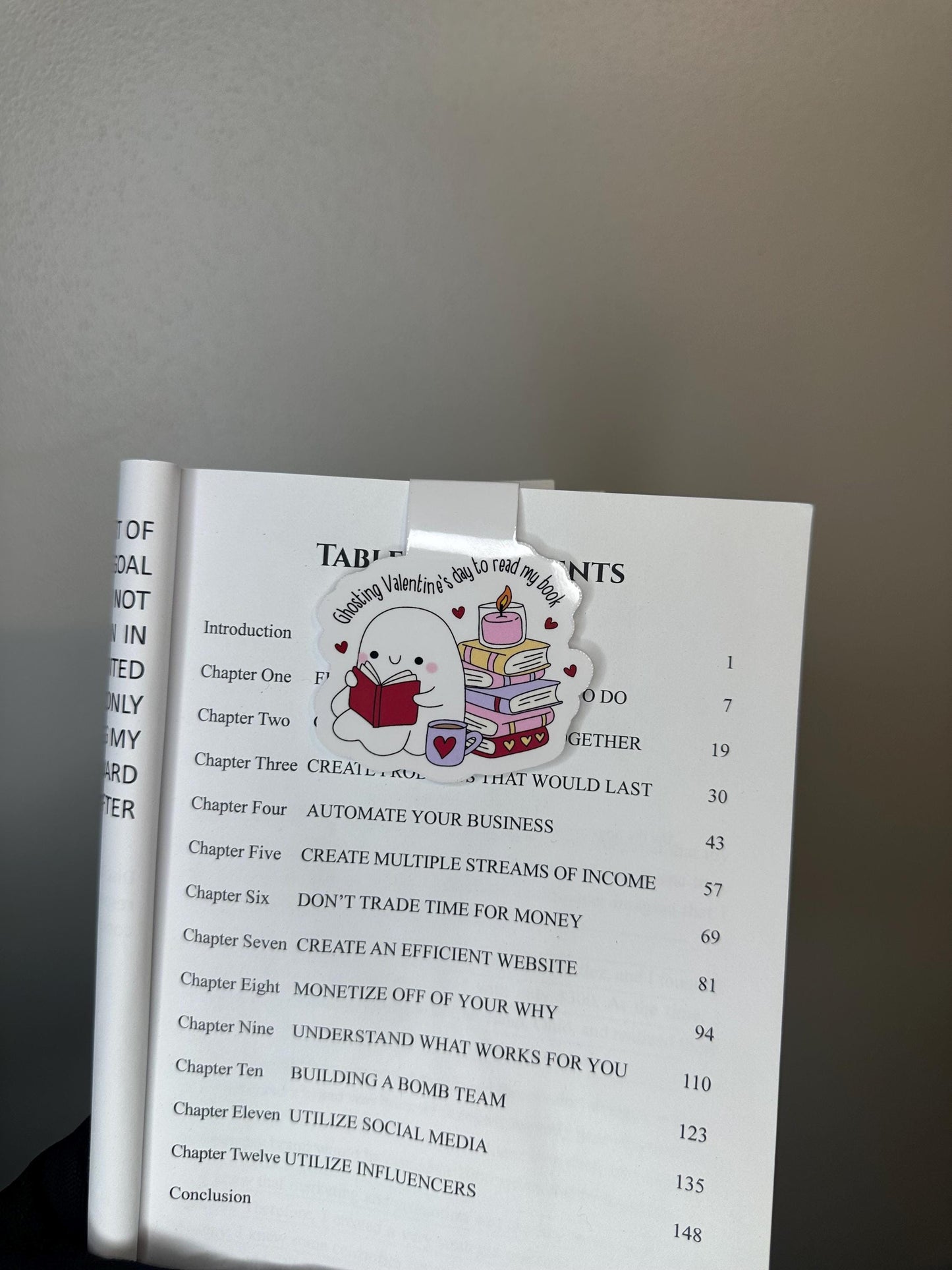 Ghosting Valentine's Day Magnetic Bookmark | Book Lover Gift
