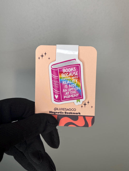 Bookish Magnetic Bookmark | Books Because Reality Design
