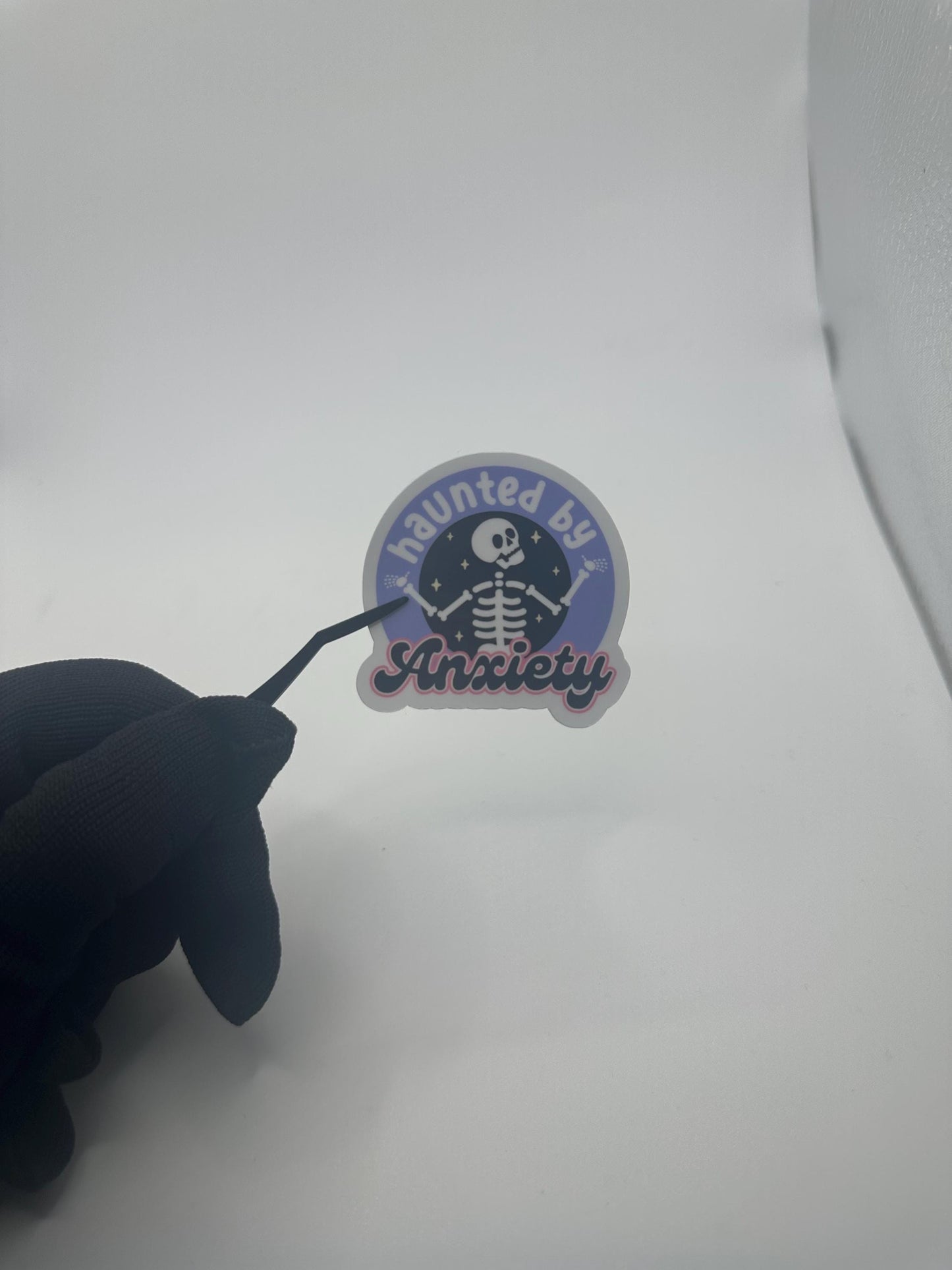Haunted By Anxiety Sticker | Anxiety Laptop Decal
