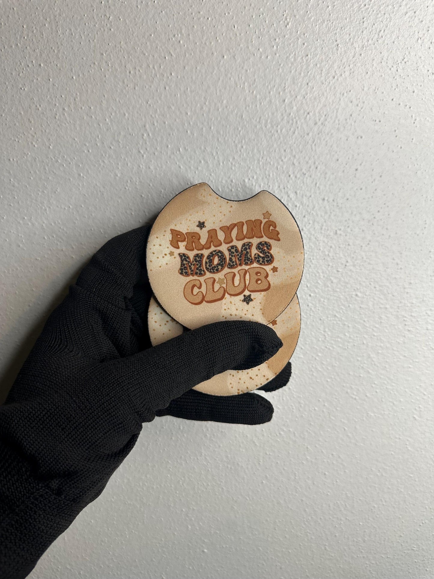 Praying Moms Club Car Coasters | Neoprene Cup Holder Set