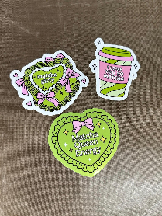 Matcha Sticker Bundle | Bookish Stickers | Kindle Accessories