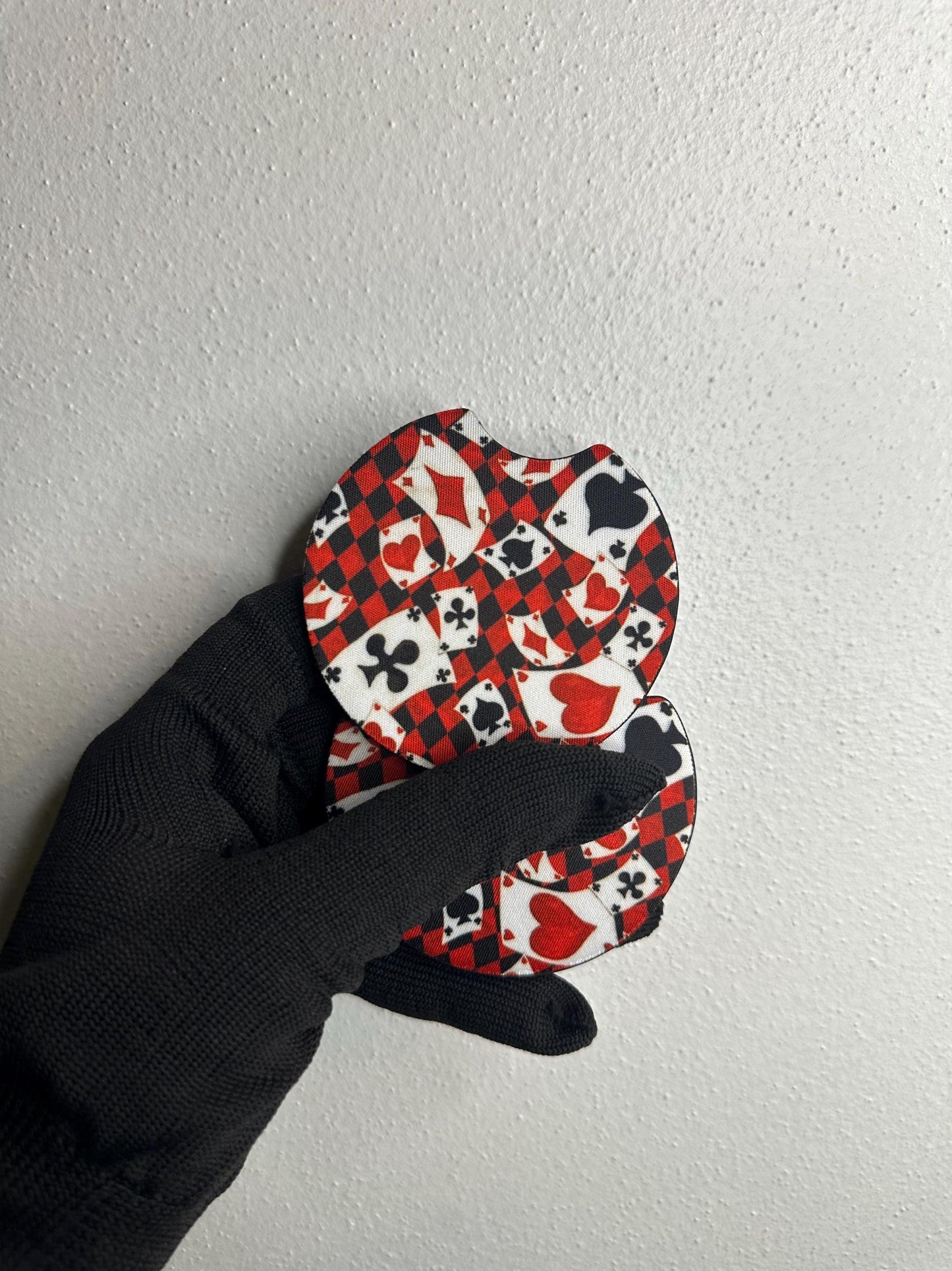 Playing Cards Car Coaster | Neoprene Cup Holder Insert