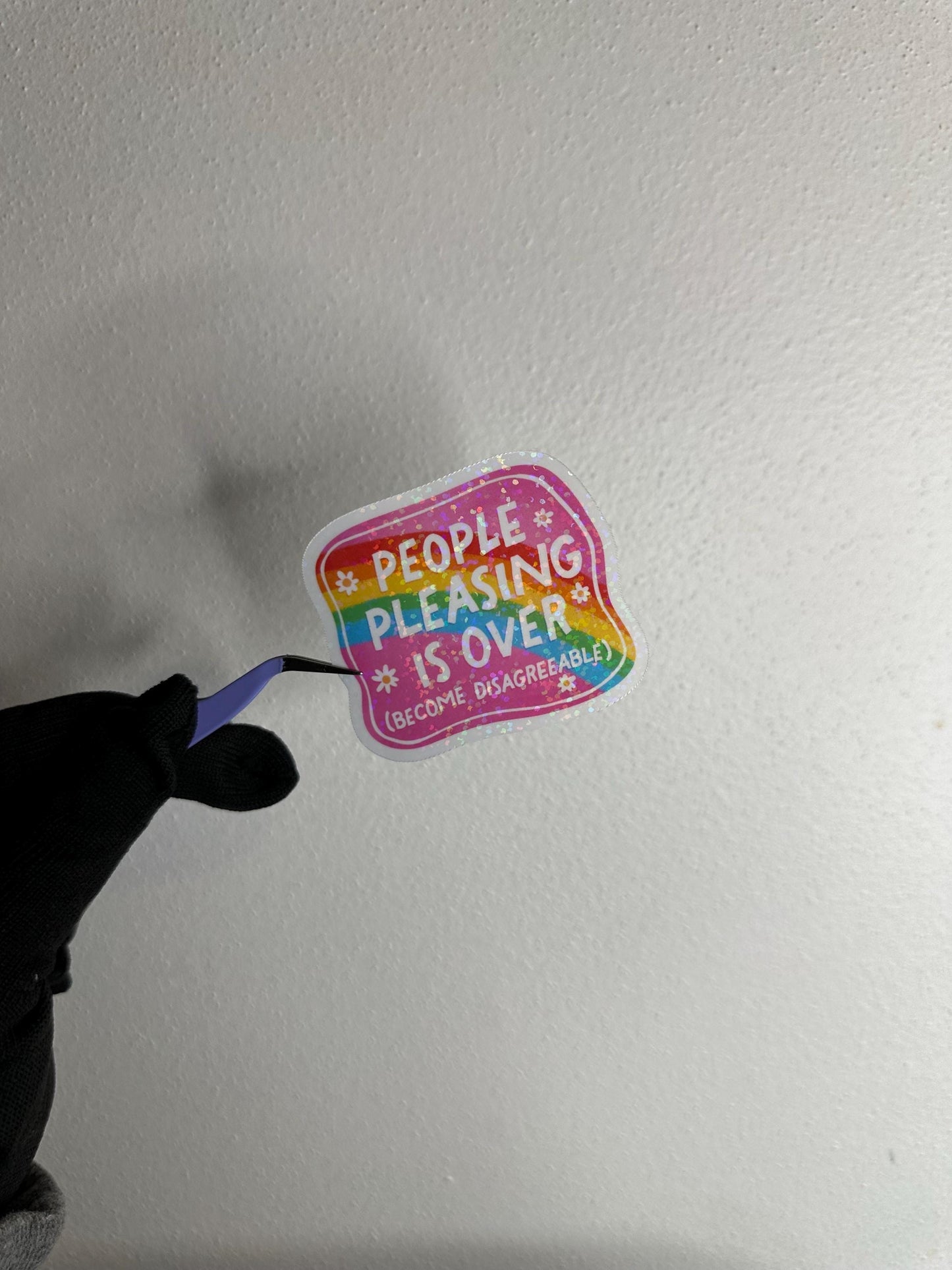 People Pleasing is Over Sticker | Funny Adult Humor, Laptop Decal