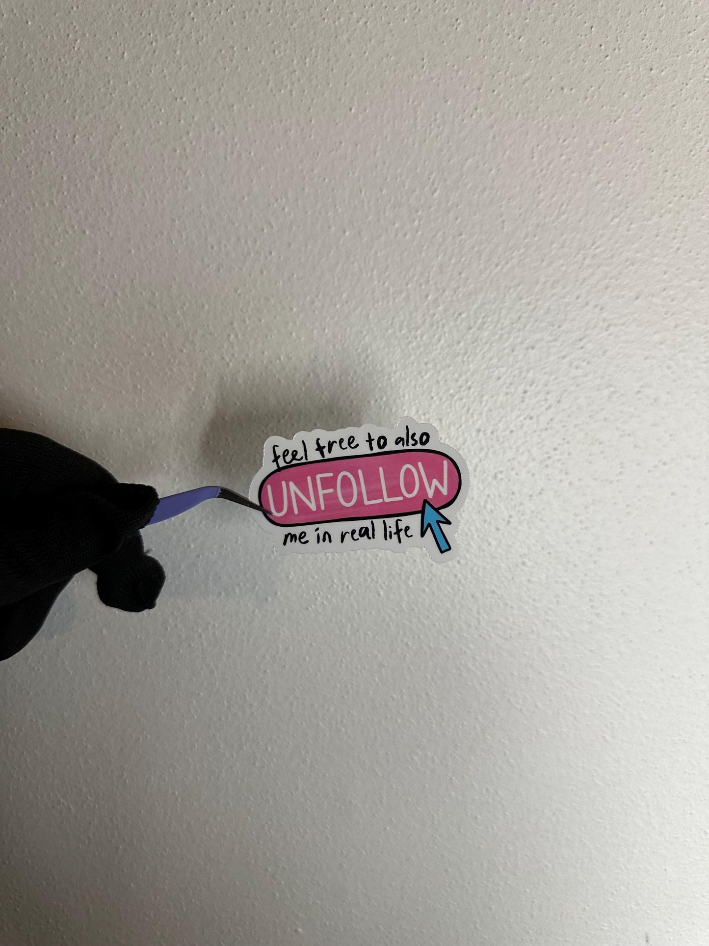 Unfollow Me Sticker | Funny Adult Humor Decal