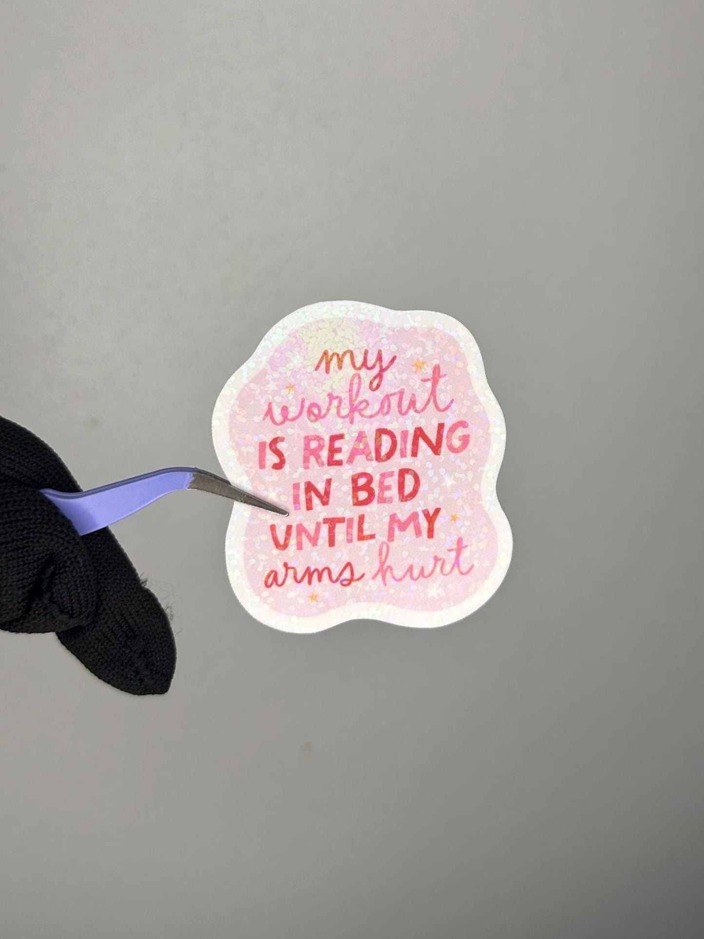Reading Is My Workout Sticker | Book Lover Gift