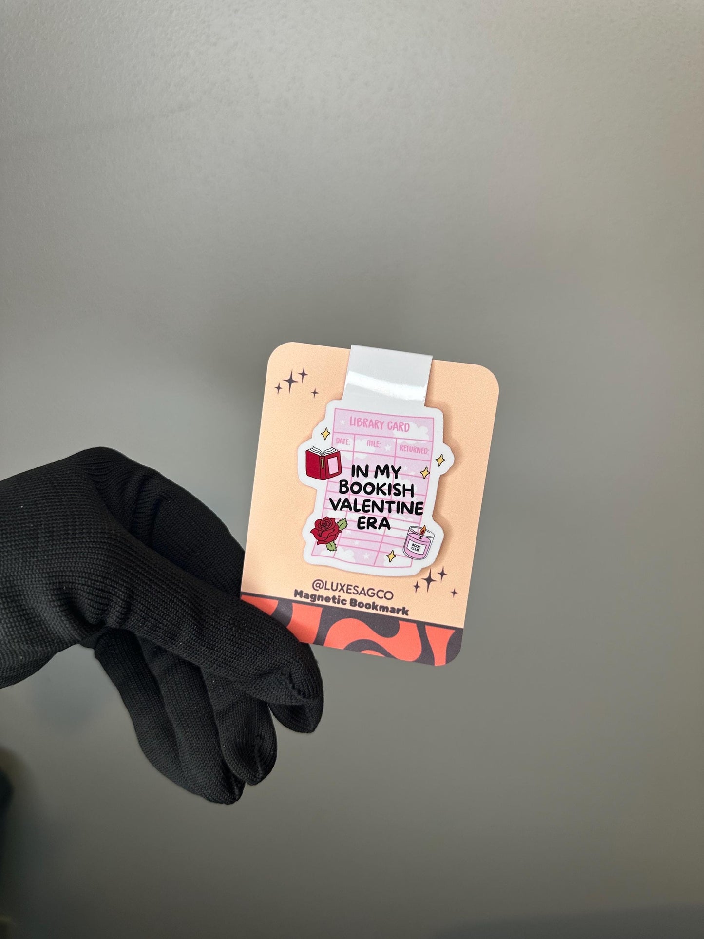 Valentine's Day Magnetic Bookmark | Laminated Cardstock