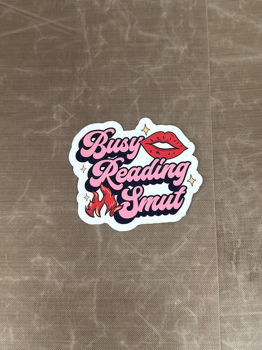 Busy Reading Smut Sticker | Smutty Bookish | Kindle, Laptop Decal