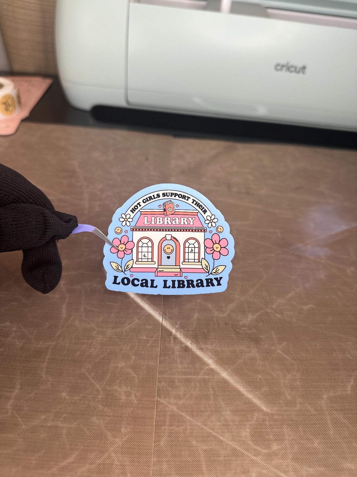 Bookish Sticker | Hot Girls Support Their Local Library | Kindle, Laptop Decal