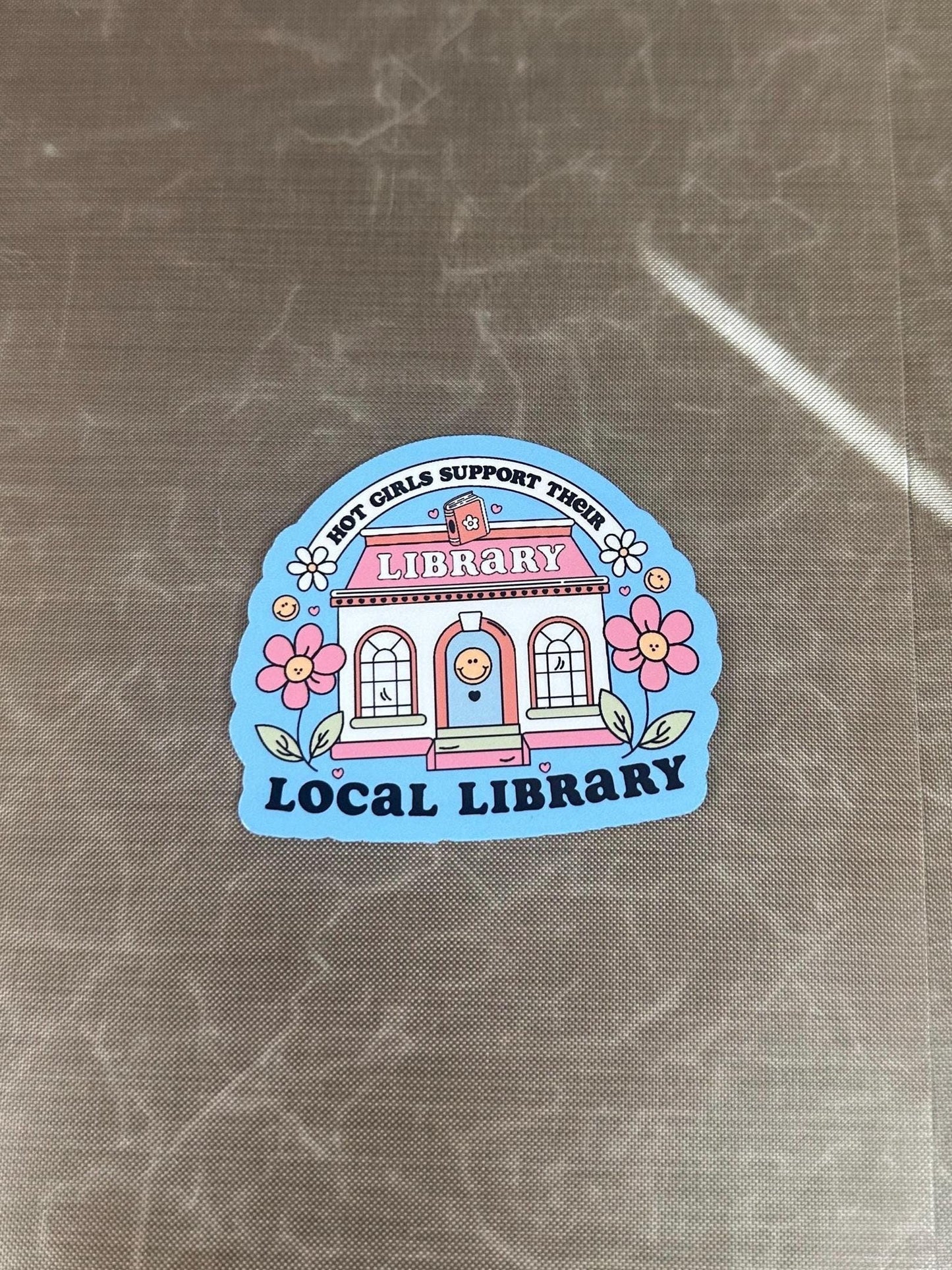 Bookish Sticker | Hot Girls Support Their Local Library | Kindle, Laptop Decal