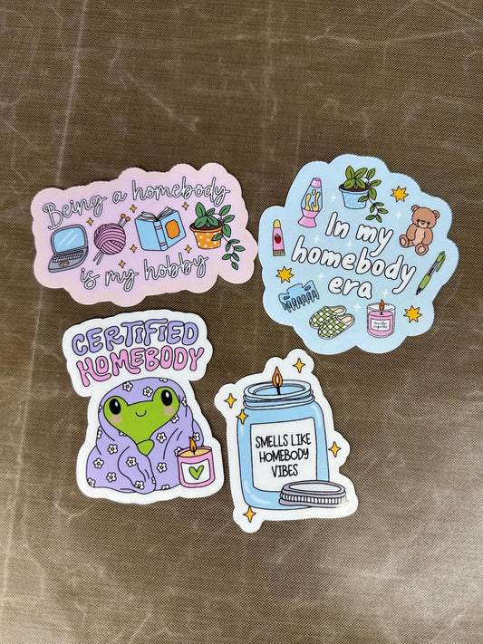 Homebody Sticker Bundle | Bookish Stickers | Kindle Accessories