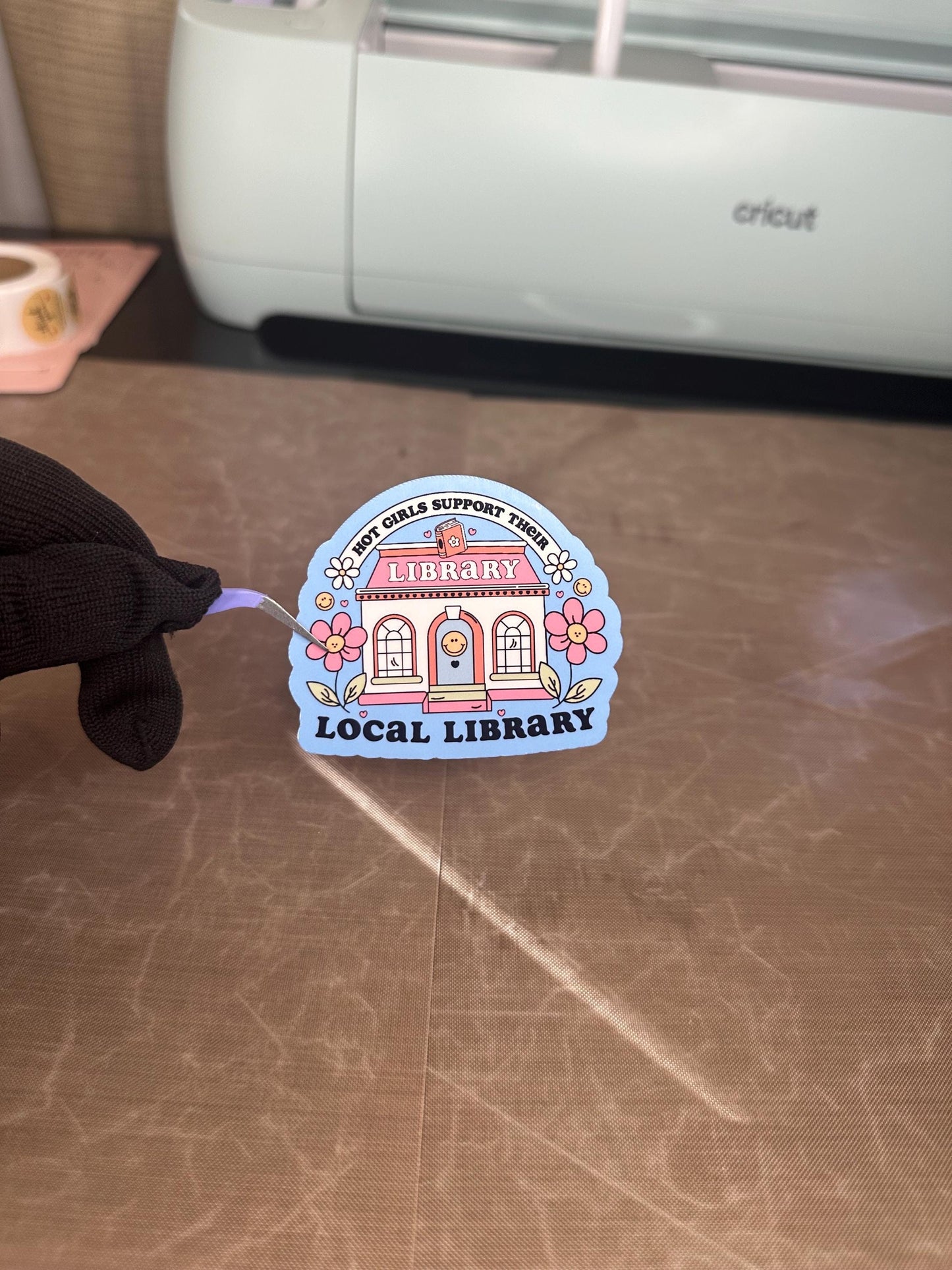 Bookish Sticker | Hot Girls Support Their Local Library | Kindle, Laptop Decal